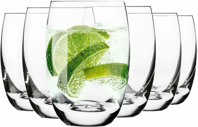 Produktbild von Krosno Elite Wassergläser Saftgläser Trinkgläser | Set von 6 | 360 ML