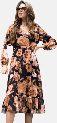 Produktbild von Das Kleid Nilisa mit modischem Blumenprint ist in ONE SIZE erhältlich
