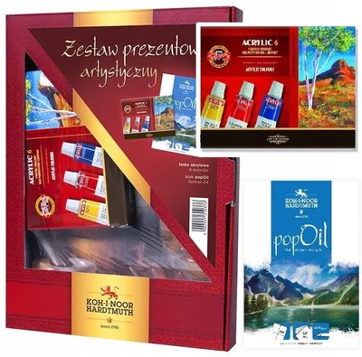 Produktbild von Koh-I-Noor Acrylfarben-Set mit Malblock Geschenk