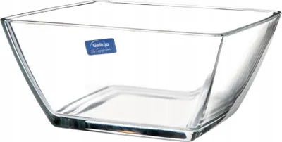 Produktbild von Transparente quadratische Salatschüssel 19 cm