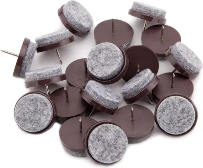 Produktbild von 12 Stück Filzgleiter für Stühle,22mm Stuhl Filzgleiter Nagel Möbelgleiter mit 4mm Dicke - Filz Stuhlgleiter für Möbel Böden