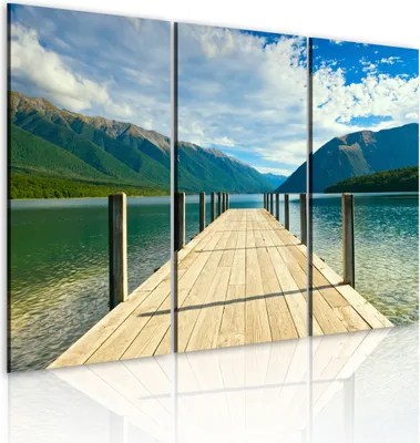 Produktbild von Wandbilder Natur 120x80 cm 3 tlg – Leinwanddruck, Wanddeko Schlafzimmer, Bilder Wohnzimmer, Moderne Leinwandbilder 030212-15