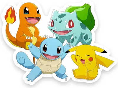 Produktbild von Teknofun Pokémon LED Wandleuchte Starter Group 53 cm