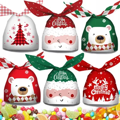 Produktbild von Karwil Weihnachtliche Dekorative Verpackungstüten 10 Stück