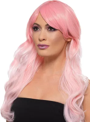 Produktbild von Ombre Perücke rosa-pink - Faschings Kostüm Perücke