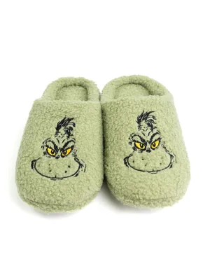 Produktbild von The Grinch Plüsch Hausschuhe für Damen - Fleece Frauen Puschen Schlappen Slipper Pantoffeln Grün 39-40