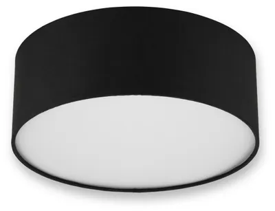 Productafbeelding van REV Plafondlamp - 30 cm, moderne lampenkap van stof, zwart