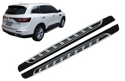Zdjęcie produktu dla Stopnie boczne do Renault Koleos II 16+ ze stali nierdzewnej i aluminium.