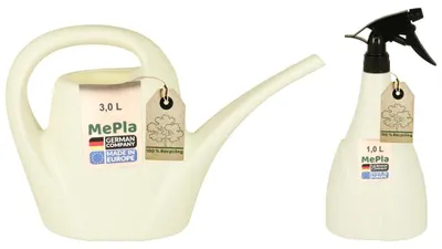 Produktbild von MePla - Set - Gießkanne 3,0l Indoor + Sprüher 1,0l - weiss