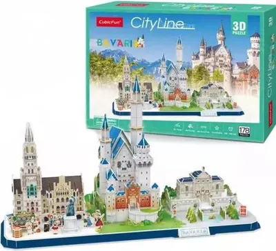 Zdjęcie produktu dla Puzzle 3D City Line Bavaria   2675