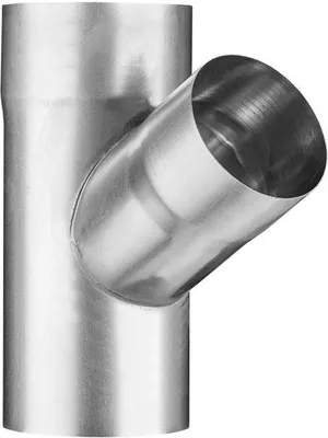 Produktbild von Titanzink Fallrohrabzweig DN100/DN87 seitlicher Abgang 60° Grad