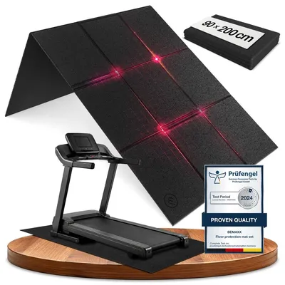 Immagine prodotto di Tappetino protettivo per pavimento in PVC - Antiscivolo - Per fitness - 120 x 60 cm, 140 x 70 cm o 200 x 90 cm