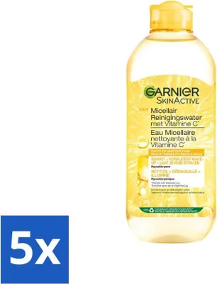 Produktbild von Garnier - SkinActive - Mizellenwasser - Vitamin C - Reinigungswasser - 400 ml - Vorteilspack - 5 Stücke