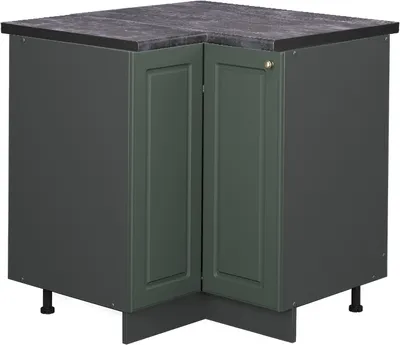 Produktbild von Eckunterschrank Vicco Fame-Line Grün-Gold Landhaus 80.5 cm , AP Anthrazit, Model 46296