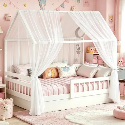 Image de Solidchoice - Ensemble de 2 stores de lit pour enfants, dimensions 150 x 350 cm