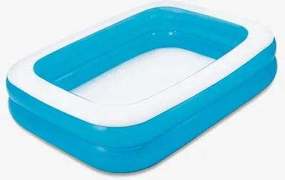 Image de Piscine familiale Transparente 2 anneaux 200X150X51Cm