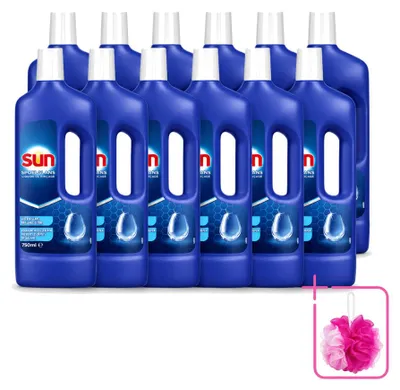 Produktbild von 12 x Sun Klarspüler für Geschirrspülmaschinen - 750 ml - Sparpackung - 12 Stücke