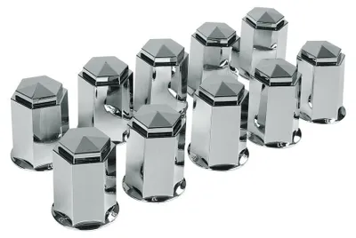 Immagine prodotto di Set di 10 coprivite in ABS - Ø 32 mm - Cromo