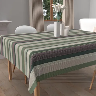 Tischdecke, schmutzabweisend, quadratisch, 180 x 180 cm, khaki