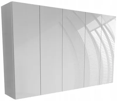 Zdjęcie produktu dla szafka łazienkowa do łazienki 130cm 130x80 wisząca biały połysk