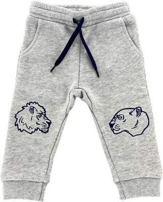 Imagen del producto de Pantalón de chándal para niño, marca KENZO KIDS, color gris, confeccionado en algodón