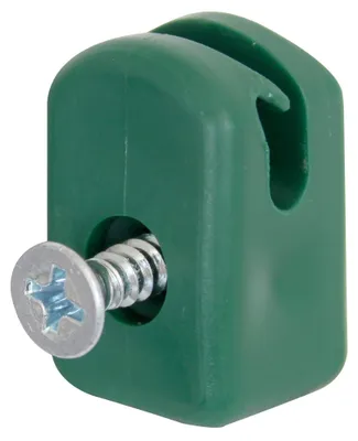 Image de Alberts 855550 Support de fil de tension avec vis, plastique, vert, set de 50 pièces