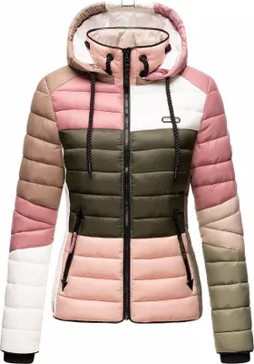 Produktbild von Navahoo Damen Winter Jacke Stepp Winterjacke Kunstfell Gefüttert Kapuze Naturals Gr. 44- XXL