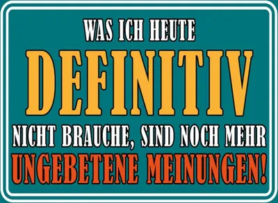 Produktbild von vianmo Holzschild 30x40 cm Ungebetene Meinungen