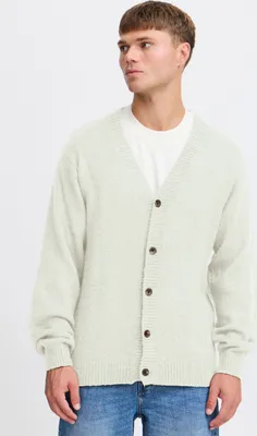Produktbild von Solid SDHamed Herren Strickjacke Cardigan mit V-Ausschnitt Rippbündchen Knopfleiste Relaxed fit