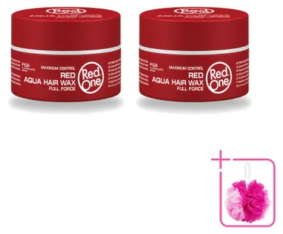 Obrázok produktu pre 2 x Vosk na vlasy Red One Aqua, červená farba, 150 ml - balenie obsahuje 2 kusy