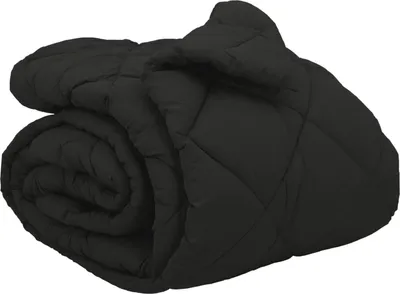 Zdjęcie produktu dla vidaXL Zimowa kołdra czarna 200 x 200 cm z mikrofibry