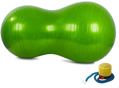 Obrázek produktu pro Verk 14285 Gymnastický míč tvarovaný 45 x 90 cm s pumpičkou zelený
