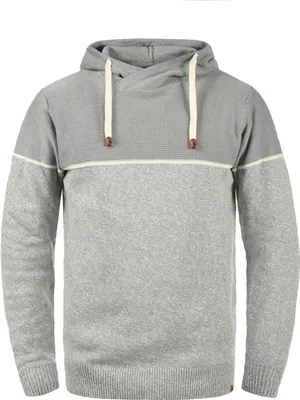 Produktbild von INDICODE IDLynde Herren Strickpullover Feinstrick Pullover mit Kapuze