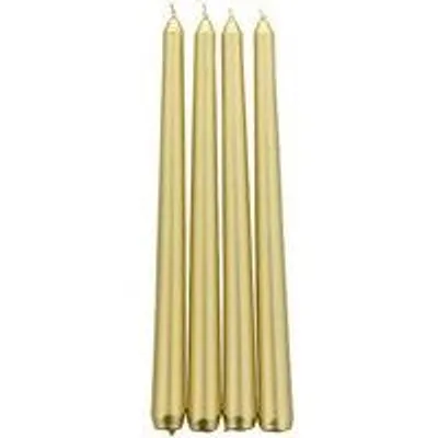 Produktbild von Cactula Stabkerzen – Gold – 4 Stück – 25 cm