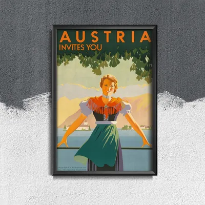 Produktbild von Poster - Canvas - Leinwand - 29,7 cm x 42 cm - Österreich