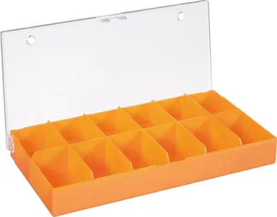 Image de Hüfner Boîte d'assortiment 800012 194x31x101mm Compartiments : 12