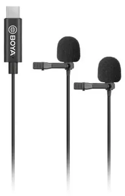 Obrázok produktu pre Boya BY-M3D Duo Lavalier mikrofn USB-C ierny 6 m kbel