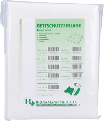 Produktbild von Bettschutzeinlage Folie/Frottee 100x200cm, 1 St