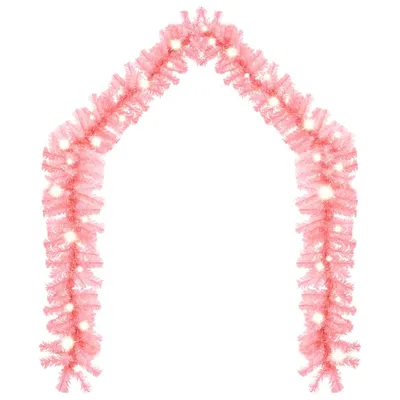 Produktbild von vidaXL Weihnachtsgirlande mit LED 5 m Rosa