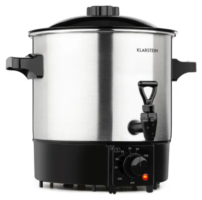 Produktbild von Klarstein Biggie Eco Einkochautomat & Getränkespender, 1000W, 30-100 °C, 9 Liter Nutzvolumen, Zapfhahn, Kontrollleuchte, inklusive Einlegerost