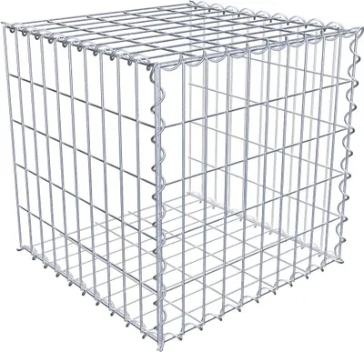Obrázek produktu pro Přídavný gabion typ 2 50 cm x 50 cm x 50 cm (D x V x H), velikost ok 5 cm x 10 cm, spirála