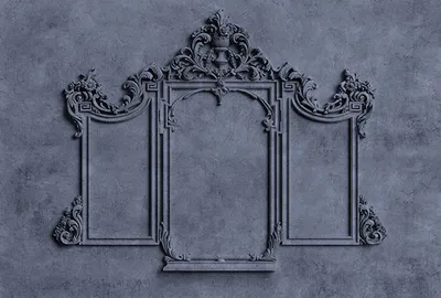 Produktbild von Tadessi Fototapete | Vintage | 4.00 m  x 2.70 m | Blau |  | Wandbild | Digitaldruck