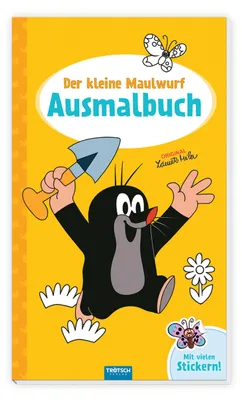 Produktbild von Trötsch Der kleine Maulwurf Ausmalbuch mit Stickern
