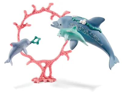 Produktbild von schleich BAYALA Dolphin mum with babies, 5 Jahr(e), Mehrfarbig