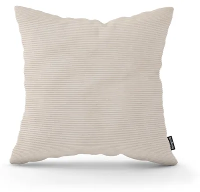 Produktbild von Zierkissen Cord Leinenasche 45 × 45 cm