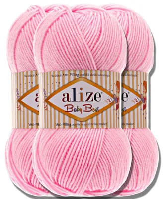 Produktbild von Alize 3x 100g Baby Best Wolle, Antipilling, Uni, Häkeln, Stricken (191)