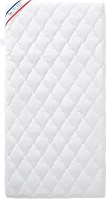 Produktbild von Klimatisierte Babymatratze - 70 x 140 x 10 cm - wendbar - abnehmbarer Bezug - milbenhemmend - hergestellt in Frankreich