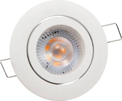 Produktbild von LED Einbauleuchte Deckenlampe McShine "Eco-50", 5W, 400 lm, 3000K, weißes Gehäuse