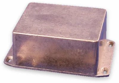 Produktbild von HAMMOND Aluminium-Gehäuse, 1590CFL, 120x94x56,5 mm, mit Befestigungsflansch