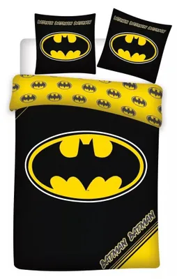 Produktbild von Batman Bettwäsche-Set Logo 140×200cm, 70×90 cm